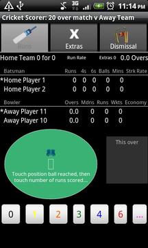 Android Cricket Scorer游戲截圖3