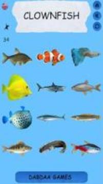 Learning Name Of Fishes - practice, test, sound游戏截图1