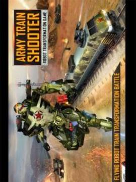 Army Train Shooter : Robot Transformation Game游戲截圖5