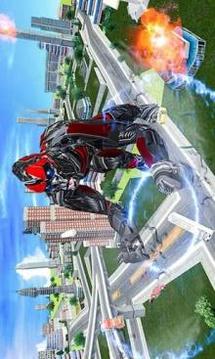 Futuristic Robot Transforming Gorilla Attack City游戲截圖3