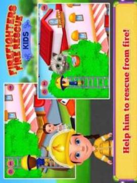 Firefighters Fire Rescue Kids游戲截圖2