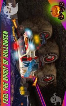 Monster Truck Racing Halloween Town游戲截圖1