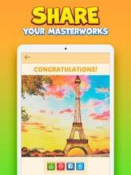 Cross Stitch: Coloring Art游戲截圖1