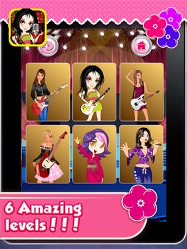 Rockstar Girl Dressup游戲截圖2