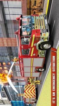 City Firefighter Truck Driving Rescue Simulator 3D游戲截圖1