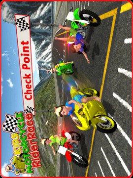 Kids MotorBike Rider Race 3D游戏截图2