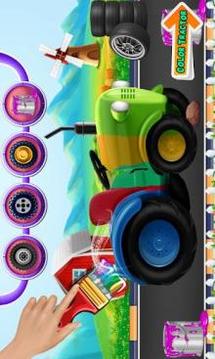 Multi Farm Tractor Wash Game: Repair & Design Game游戲截圖4