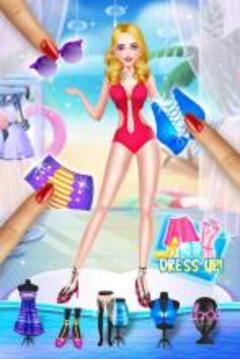 New Year Beach Party Fashion Doll Salon游戲截圖3