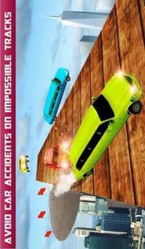 Skydiving Limousine Car Stunt Racing Car Driving游戲截圖5