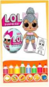 coloring surprise dolls for lol girls游戲截圖2