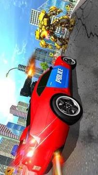Muscle Robot Car Transformation Flying Robot Games游戲截圖2