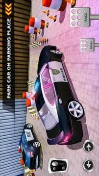 Police Parking Car Games 3D - Parking Free Games游戲截圖5