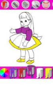 Dolls Coloring Book Pages: Kids Coloring Surprise游戲截圖4