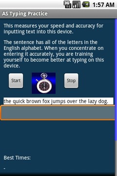 AS Typing Practice游戲截圖1