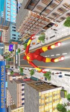 Flying Amazing Iron Spider Superhero Fighting游戲截圖4