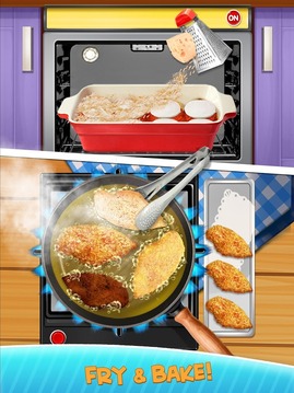 Deep Fried Crispy Chicken Parmesan - Street Food游戲截圖3
