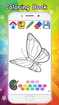 Butterfly Coloring Book - coloring Butterfly pages游戲截圖4