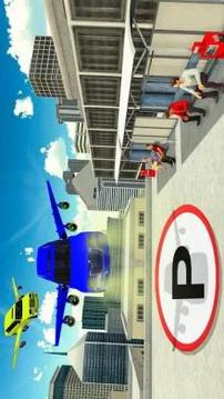 Modern Flying Car Limousine Taxi Simulator Games游戲截圖4