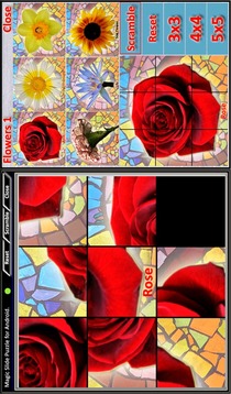 Magic Slide Puzzle Flowers1游戲截圖1