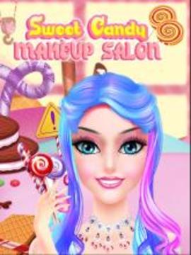 Candy Makeup Artist - Sweet Salon Games For Girls游戲截圖1