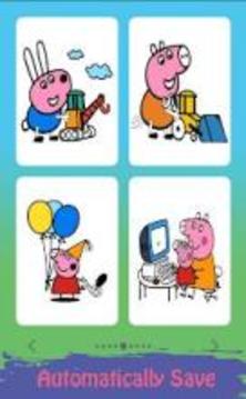 Libro de colorear para Peppa y Pig-Painting Game游戲截圖1