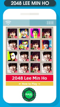 2048 Lee Min Ho Idol Game游戲截圖2