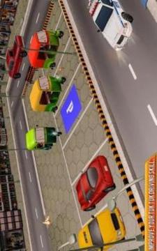 Tuk Tuk Auto Rickshaw Parking Games游戲截圖1