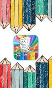 How to color sponge ( coloring book for sponge )游戲截圖1