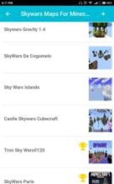 Skywars Maps For Minecraft PE游戲截圖5