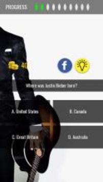 Quiz Justin Bieber游戲截圖2
