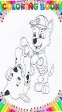 Paw Patrol coloring book by fans游戲截圖2