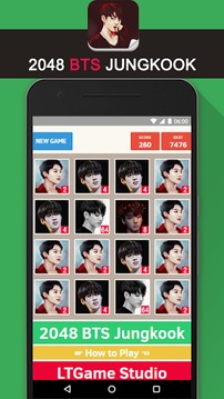 2048 BTS Jungkook KPop Game游戲截圖2
