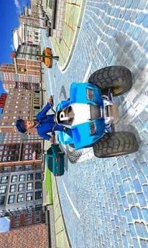 US Police ATV Quad Bike, Airplane, Transport Truck游戲截圖5