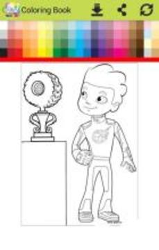 Coloring Blaze with Monster Machine go游戲截圖4