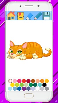 Kitty Coloring Mandala Book - Coloring Kitty Book游戲截圖4