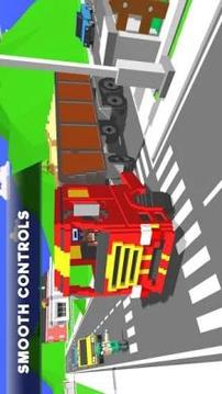 Uphill Blocky Truck Simulator 2018游戲截圖1