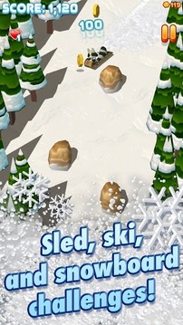 Toodle雪橇游戲截圖1