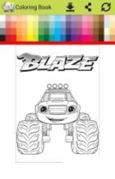 Coloring Blaze with Monster Machine go游戲截圖1