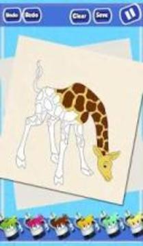 Kids Coloring Book: Zoo Animals游戲截圖4