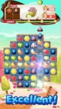 Sugar Candy Fruits - Sweet Candy Match 3游戲截圖3