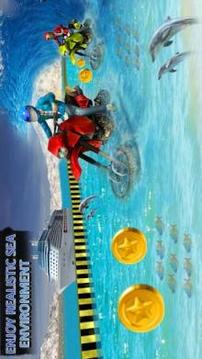 water surfing Motorbike Race Adventure游戲截圖4