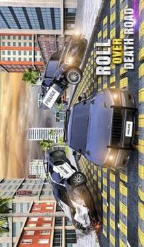 US Police Car Crash Engine Beam: 100+ Speed Bumps游戲截圖4
