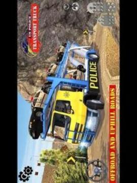 US Police Transport Truck Cargo :Vehicle Transport游戲截圖5