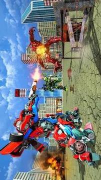 Muscle Robot Car Transformation Flying Robot Games游戲截圖3