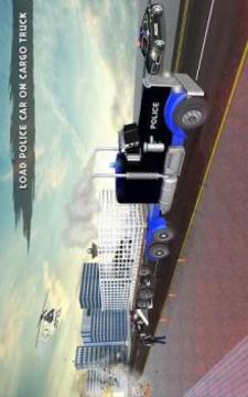 US Police Robot Transport Truck Driving Games游戲截圖5
