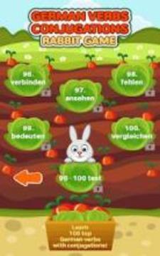 German Verbs Conjugations Rabbit Game游戲截圖1