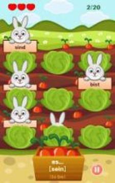German Verbs Conjugations Rabbit Game游戲截圖2