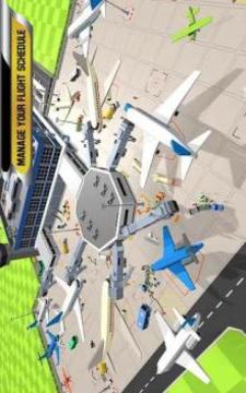 Blocky Airport Ground Flight Staff Simulator Game游戲截圖1