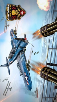 WW2 Naval Gunner Battle Air Strike: Free War Games游戲截圖4