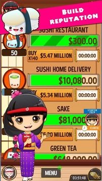 Sushi Tycoon - Idle Game游戲截圖5